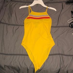 Cute yellow body suit